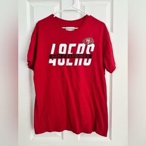 NFL Red Crew Neck Shirt size Large